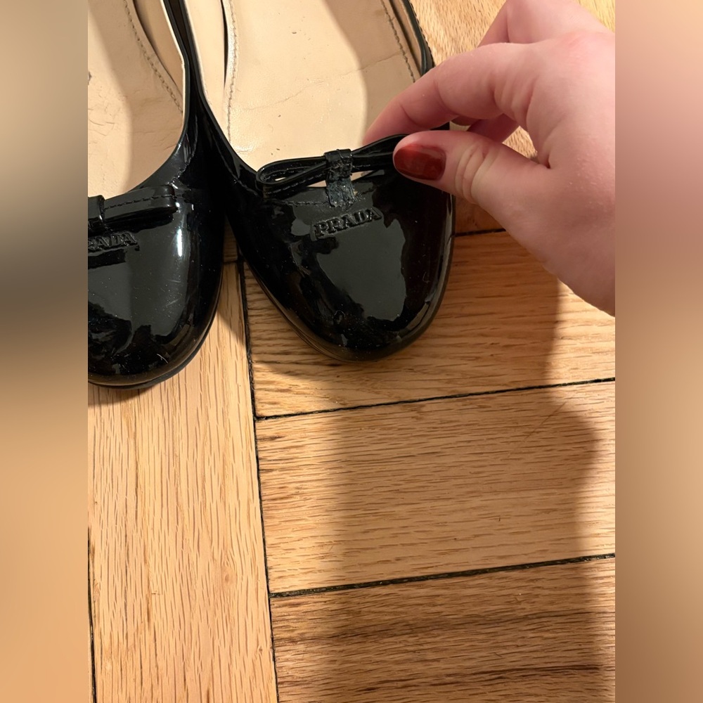 Preloved Patent Leather Prada Flats - Picture 3 of 6